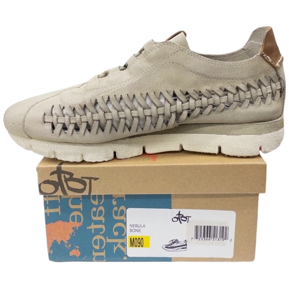 OTBT Nebula Huarache Woven Leather Sneakers Women's 9 Distressed Tan Bone